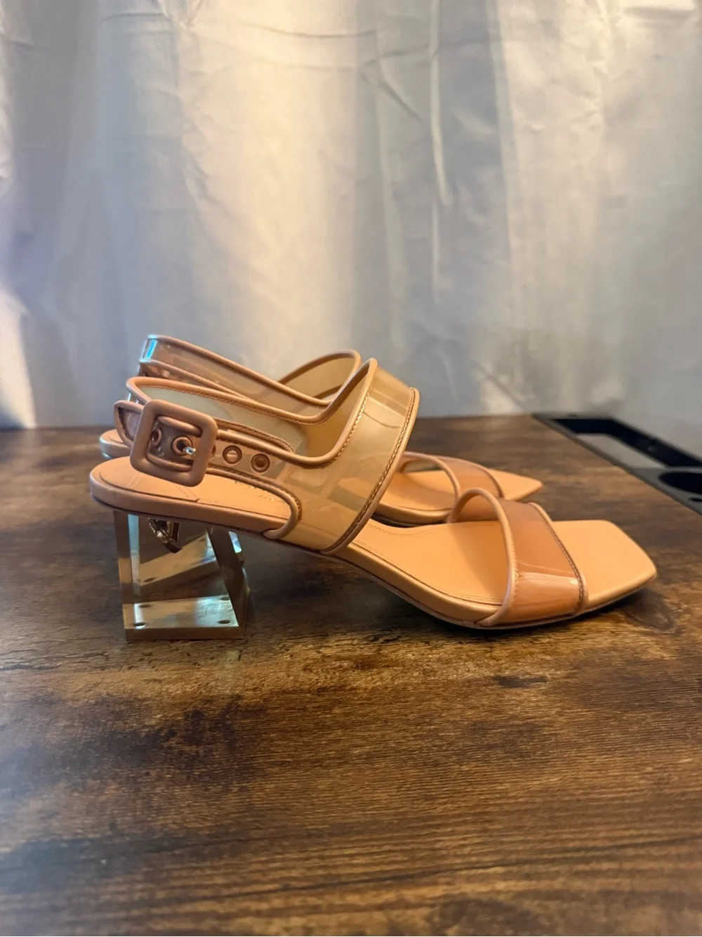 Kate spade Nude Patent Slingback Heeled Sandals size8.5